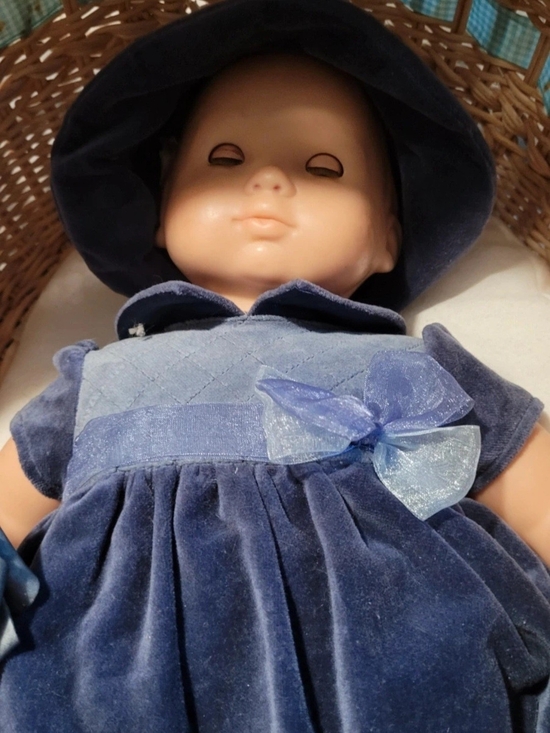 Other - American Girl Bitty Baby doll with bassinet